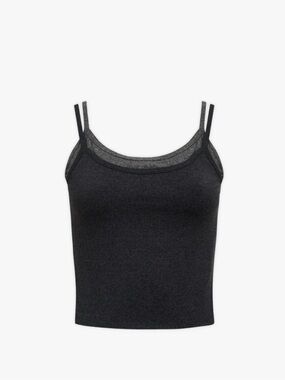 Halo Black Double-Strap Camisole